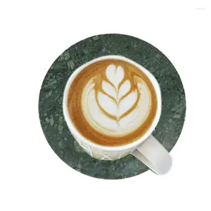 Table Mats Coasters For Coffee Marble Cup Stone Modern Luxury Aesthetic Bar Kitchen Desk