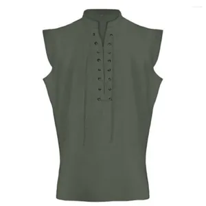 Kamizelki damskie 2024 Męskie odzież Medieval Costume Retro Mężczyzna Krótki Halloween Gilet Hedging Spring Waistcoat Summer Autumn