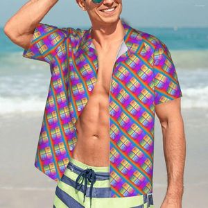 Men's Casual Shirts Art Print Vacation Shirt Men Martinis Design Hawaiian Short-Sleeve Elegant Oversized Blouses Gift
