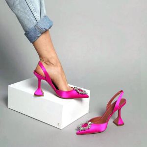 Botlar büyük suower parti sandaletleri kadın yaz 2023 yüksek topuklu kadın pompalar sivri tasarımcı ayakkabılar seksi stiletto düğün ayakkabı