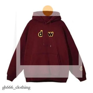 Derw Hoodie 여자 후드 땀 셔츠 Derw 브랜드 남자 후드 땀 촬영 옐로