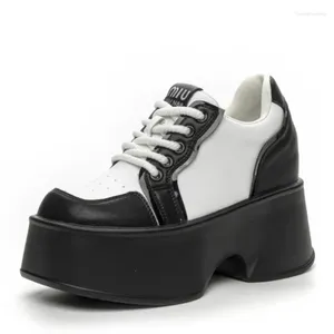 Casual Schuhe 11cm Frauen Luxus Echtes Leder Plattform Keil Pumpen High Heels Ankle Booties Frühling Herbst Stiefel Büro