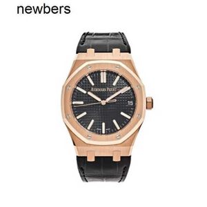 Top Men Aps Factory Audemar Pigue Watch Swiss Movement Abbey Royal Oak 15510OR OO D002CR.02 Rose Gold Black dial (2023)