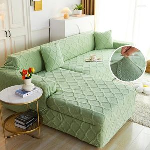 Чехлы на стулья эластичный диван для гостиной толстое плюшевое кресло двухместный диван чехол угловой L-образный нужен заказ 2 шт.
