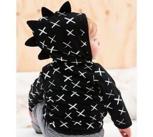 Vendita al dettaglio Neonato Halloween dinosauro Giacca con cappuccio cappotto bambini cappotti invernali ragazzi ragazze giacche firmate Outwear abbigliamento per bambini3965285