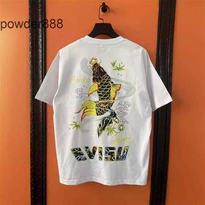 2024 Summer New Trendy Goods Lucky God Camouflage Letter Print Casual Loose Round Neck Short Sleeved T-shirt