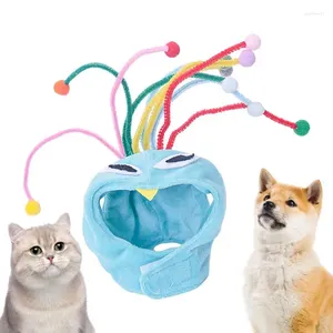 Hundkläder Plush Hat Small Pet Headgear Mjuk och bekväm kostym Katt Vinter varm för katter Kattunge valp