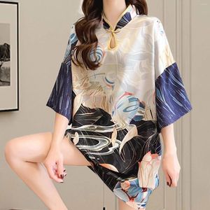 Casual Dresses Women Cheongsam Dress 3/4 Sleeve Fashion Lightweight Summer Evening For Shopping Gowns Party Wedding Formal Events