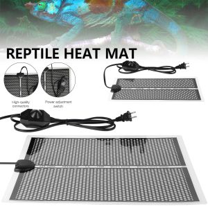 Kontroll Reptilvärme Pad 7W Waterproof Reptile Heat Mat Pet Under Tank Warmer Pad With Temperatur Control Terrarium Heat Mat för