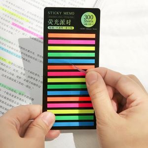 300 folhas Rainbow Color Index Memo Pad Publicado