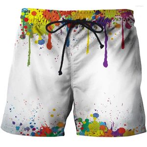 Herren-Shorts, modisch, Batikmuster, 3D-gedruckt, für Herren und Damen, Kinder-Badehose, Strand