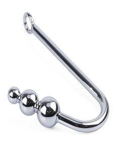 BDSM Metal Anal Hook Sex Torture Spela Fetish Butt Plug Bondage Gear With 3 Ball Unisex Adult Games Erotic Toy HSYBP0203947314