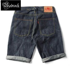 Men's Shorts RT 503 Retro Paris Button Cowboy Shorts Mens Choice Unwashed Indigo Original Cowboy Shorts Button Set Five Point PantsL2404