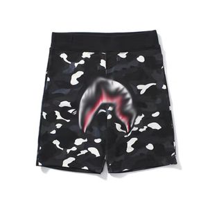 Designer Kort för män sätter träningsbyxor Lossa bekväma japanska strandbyxor, sommar beskurna shorts monster tryck haj sport basketbyxor storlek s-xxxxxl