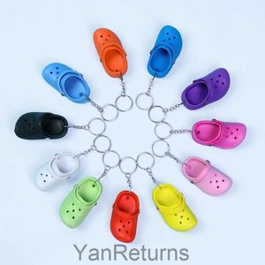 New keychain pendant slipper accessories mini hole shoes small shoe buckle backpack pendant pendant