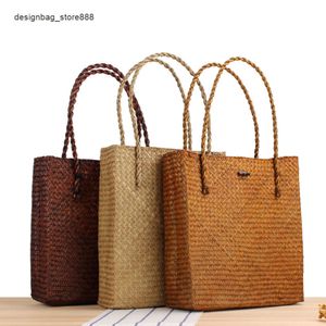 Dinner Package New Wholesale Retail Style Mat Woven Bag Single Shoulder Grass Pastoral Beach Womens