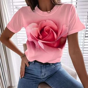 デザイナーの半袖が井戸春の新しい半袖レディースTシャツの花印刷されたメンズ衣類丸い首tを販売しています