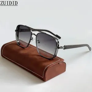 Óculos de sol 2024 para homens quadrados mulheres na moda luxo vintage moda óculos retro steampunk tons gafas de sol hombre