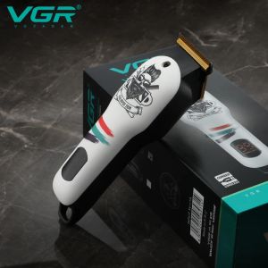 クリッパーズVGR V971ビアードトリマーバーバークリッパーコードレスプロフェッショナルプロフェッショナル充電式ヘアトリマー男性の暖炉とストーブのアクセサリー