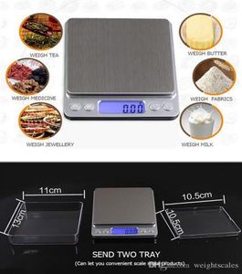 500g x 001g Digital Pocket Scale Jewelry Weight Electronic Balance Scale g oz ct gn Precision DHL1507062