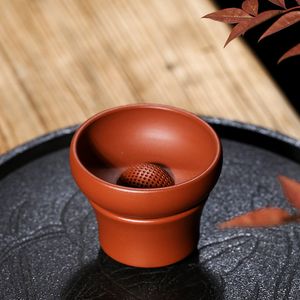 Factory direct supply new tea leakage wholesale Yixing handmade purple sand tea filter Houde load tea filter tea accessories