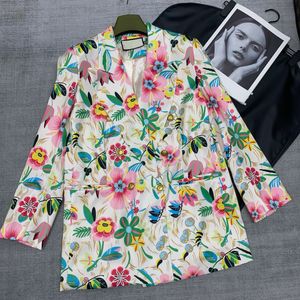 Designer women blazer jacket woman classic letters Tropical flowers spring new released tops