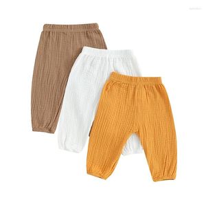 Hosen Baby Mädchen Jungen Harem Hosen Einfarbig Elastische Taille Weiche Kleinkind Frühling Herbst Casual Bloomers Jogginghose Jogger