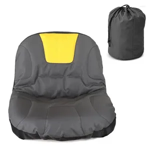 Travesseiro universal capa de assento de trator 2 armazenamento malha bolso cortador de grama acolchoado antiderrapante almofada respirável conforto