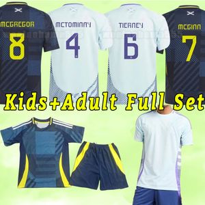 24 25 SCOTLAND SOCCER Jerseys 2024 2025 Home Away Away Blank John McGinn Scott Andy Robertson Fraser Adams Hanley Dykes Men Football Shirts Wersja gracza Wersja gracza