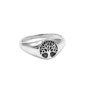 Bandringar Fashion S925 Sterling Silver Tree of Life Ring Högkvalitativ Claddagh Celtic Knot Biker Ring för Mens Women SWR0951 Q240402