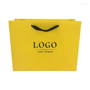 Shopping Bags Personalised Wholesale Paper Bag Packaging Boutique Custom Cardboard Luxury Gift With Your Own