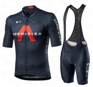Cycling Jersey Set Men Team Clothing Ineos Grenadier 2020 Competizione Short Sleeve Suit Training Breathable Light Race Uniform 218692105