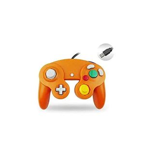 GamePads ruitrolikerクラシックUSB有線コントローラーPCおよびMac NGCオレンジ用ゲームパッド