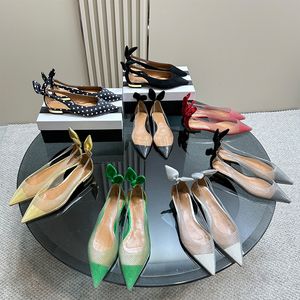 höga klackar des chaussures whitedress sexig sandal spetsig tå båge slips utskärning läder pumpar slingback bröllop fest klänning pump svart naken sude läder