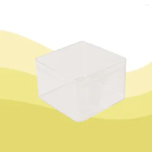 Ta ut containrar 10st Transparent Cookie Box Clear Favor Boxes Macaron for Home Bakery Dessert Shop