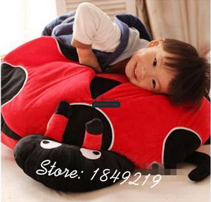 Dorimytrader Nowy Jumbo 100cm Pluszowy zwierzęcy Ladybug Soft Sched Big 39039039 Ladybugs Toy Doll 2 Kolory Great Kids Prezent Dy619941534