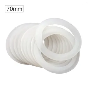 Lagringsflaskor 10st Portable Glass Reserve Parts Mason Jar Lids Wide Mouth Leak Proof Round Silicone Seal Rings Home Kitchen