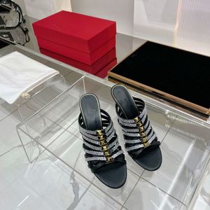Высококачественные женские тапочки с платиновой отделкой, роскошные туфли-лодочки, модельные туфли на высоком каблуке для свадебной вечеринки, босоножки серебристого, золотого цвета, большой размер 35-42 с коробкой