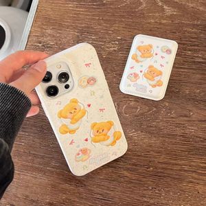 Magnetisk attraktionskorthållare Butterbeer Degradable Materials Telefonfodral för Apple iPhone 15 14 13 12 Plus Max Luxury Fashion Classic Customized Logo Phone Cover