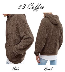 Men039s Hoodies Sweatshirts Mens Hoodie Sherpa Fleece Fuzzy Long Sleeve Fall Outwear Winter Hooded With Kangaroo Pockets5492970