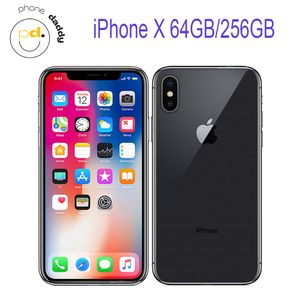 iPhoneオリジナルロック解除された5.8インチスーパー網膜OLEDスクリーンiPhone X携帯電話3G RAM 64GB 256GB ROM Mobilephone