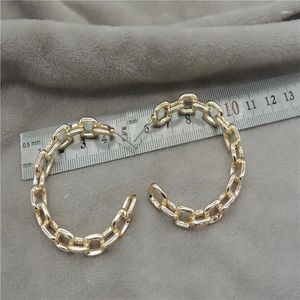 Studörhängen tillverkare Direktförsäljning Fashion Women's Net Red European och American Alloy Chain Button Earring H34