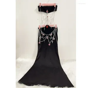 Work Dresses Harajuku Dress Lolita Sexy Y2k Gothic Clothes Top Accessories Tops