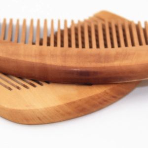 1PC 9 cm półkoliste drewniane drewniane brodę drewniane grzebień ręczny masaż skórybonek przenośne grzebień do włosów