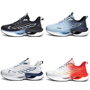 Designer Running Shoes Woman Man Homem Branco Preto Azul Vermelho da moda respirável Mesh leve MENS Treinadores esportistas esportistas Gai