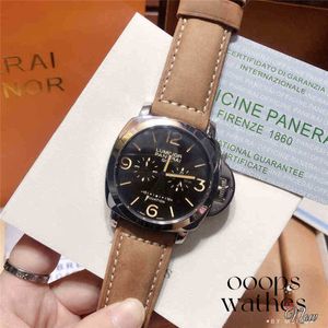 Najlepsze luksusowe marki zegarki dla mężczyzn skórzane pasek wodoodporny chronograf sport
