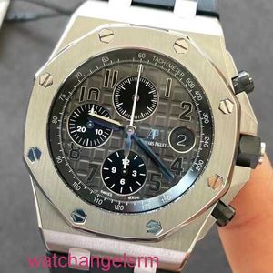 AP Chronograph Watch Royal Oak Offshore Series Swiss Mens Automatic Mechanical 42mm Precision Steel Date Display Timing Function Waterproof Night Light