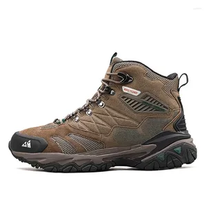 Fitness Shoes Topfight Mens High Top Tourism Hiking Boots Waterproof Anti Slip Camping Keep Warm Breathable Comfortable Walking