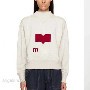 Sweatshirts Tasarımcı Sweatshirt Baskı Üçgen Boyun Külotu Kadınlar Gevşek Uzun Kollu Kazak Hoodie