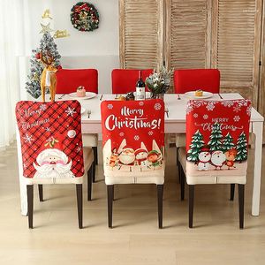 Cadeira cobre natal banquete capa santa festa sala de jantar assento decoração cozinha casa decoração presentes